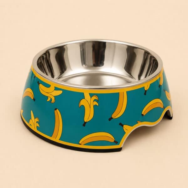 Gamelle Chien : Inox motif banane