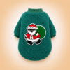 Pull pilou vert père noël chihuahua
