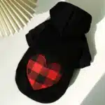 Sweet capuche motif coeur petit chien 4