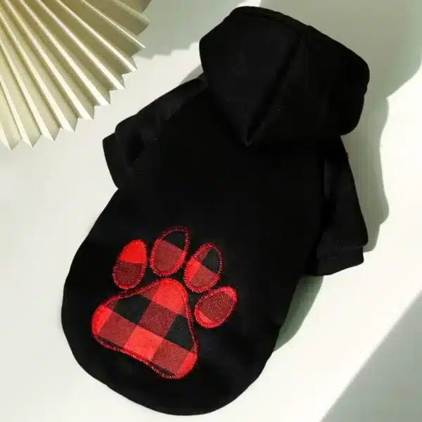 Sweet capuche motif patte petit chien 4