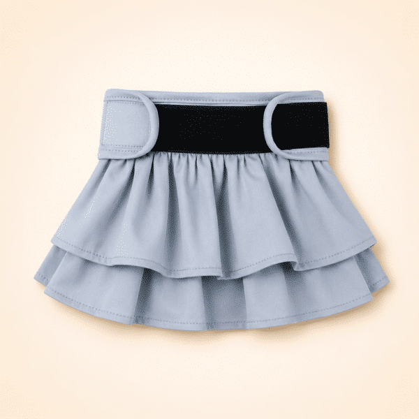 Couche-culotte lavable pour chien bleu