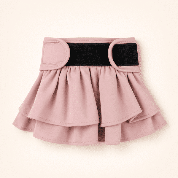 Couche-culotte lavable pour chien rose